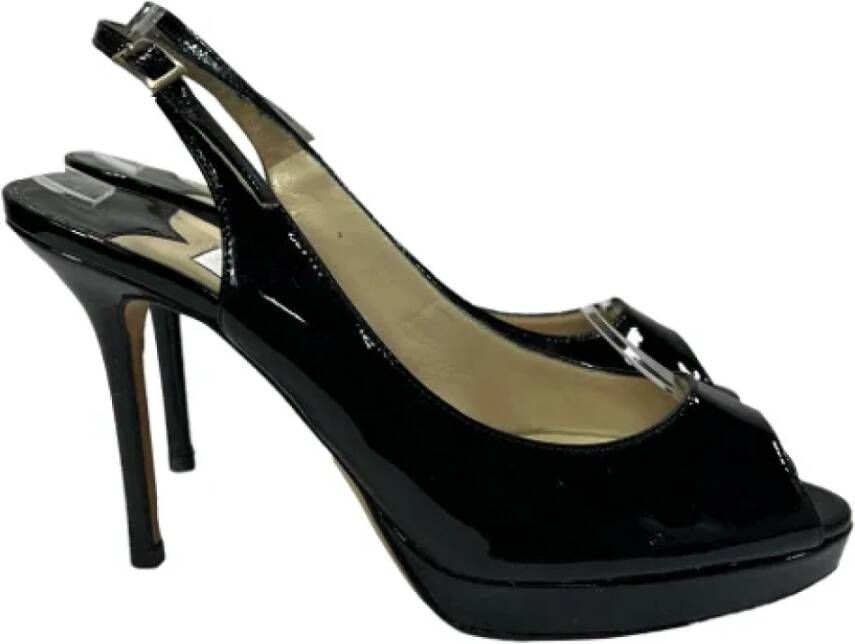 Jimmy Choo Pre-owned Leather heels Black Dames