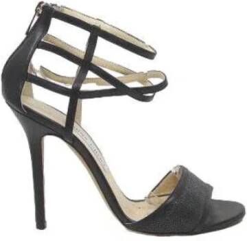 Jimmy Choo Pre-owned Leather heels Black Dames