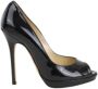 Jimmy Choo Pre-owned Leather heels Black Dames - Thumbnail 1