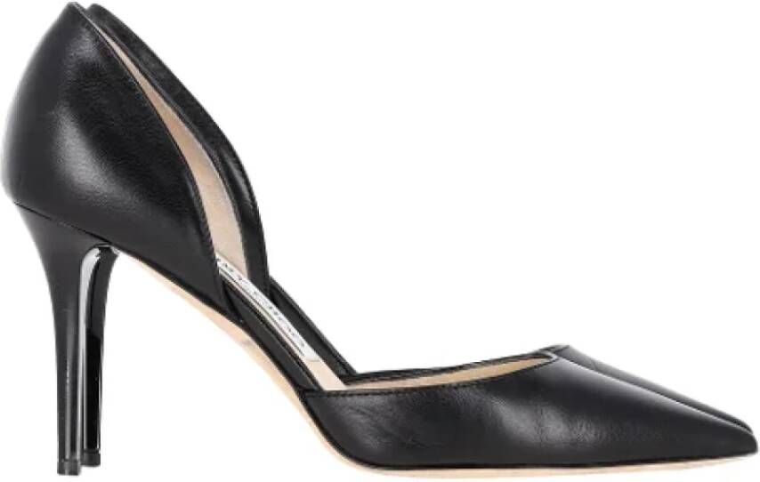 Jimmy Choo Pre-owned Leather heels Black Dames