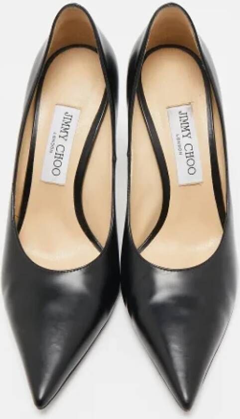 Jimmy Choo Pre-owned Leather heels Black Dames