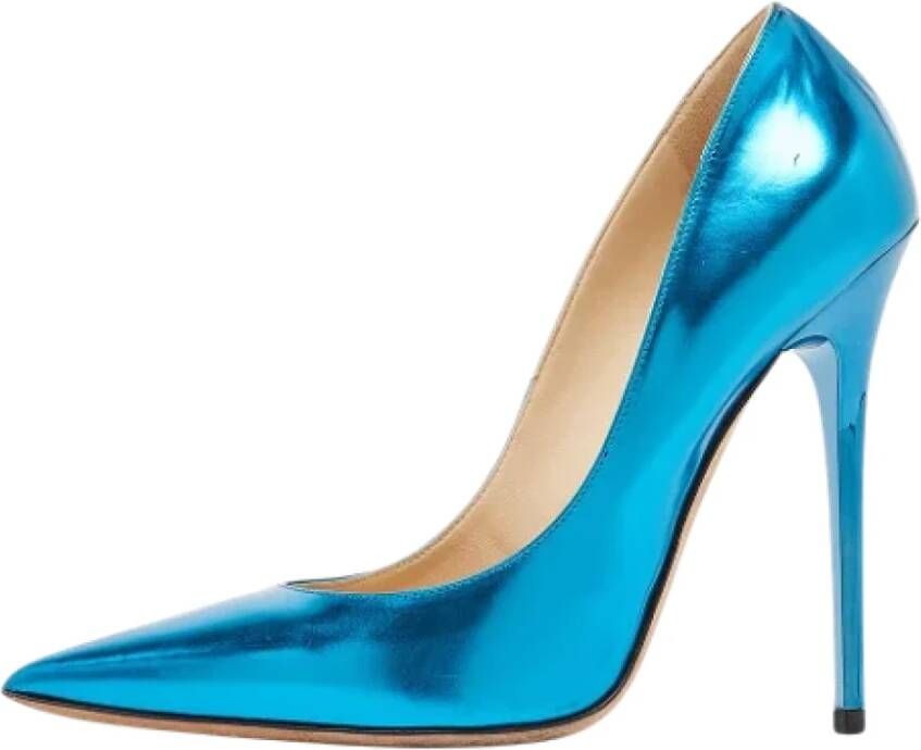 Jimmy Choo Pre-owned Leather heels Blue Dames