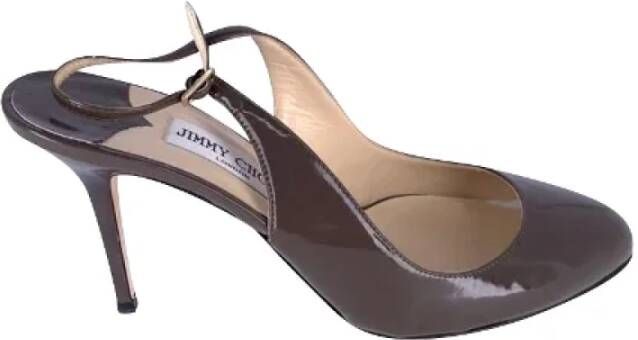 Jimmy Choo Pre-owned Leather heels Brown Dames