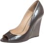 Jimmy Choo Pre-owned Leather heels Gray Dames - Thumbnail 1