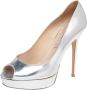 Jimmy Choo Pre-owned Leather heels Gray Dames - Thumbnail 1