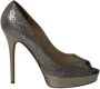 Jimmy Choo Pre-owned Leather heels Gray Dames - Thumbnail 1