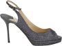 Jimmy Choo Pre-owned Leather heels Gray Dames - Thumbnail 1