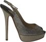 Jimmy Choo Pre-owned Leather heels Gray Dames - Thumbnail 1