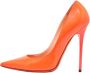 Jimmy Choo Pre-owned Leather heels Orange Dames - Thumbnail 1