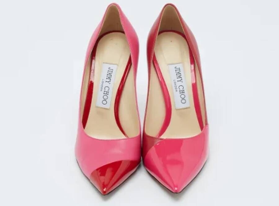 Jimmy Choo Pre-owned Leather heels Pink Dames