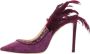 Jimmy Choo Pre-owned Leather heels Purple Dames - Thumbnail 1