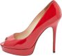 Jimmy Choo Pre-owned Leather heels Red Dames - Thumbnail 1