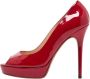 Jimmy Choo Pre-owned Leather heels Red Dames - Thumbnail 1