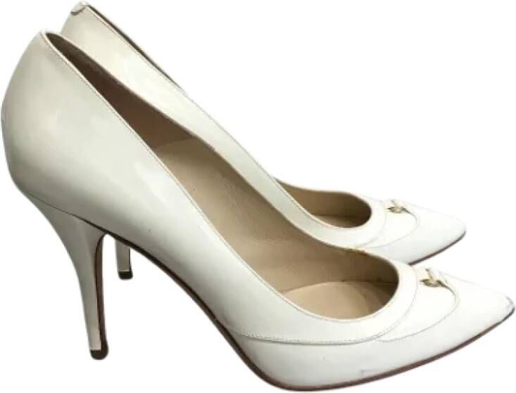 Jimmy Choo Pre-owned Leather heels White Dames