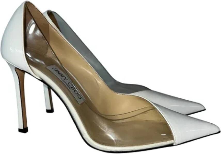 Jimmy Choo Pre-owned Leather heels White Dames