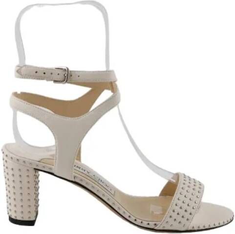 Jimmy Choo Pre-owned Leather heels White Dames