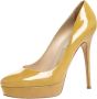 Jimmy Choo Pre-owned Leather heels Yellow Dames - Thumbnail 1