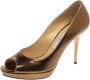 Jimmy Choo Pre-owned Leather heels Yellow Dames - Thumbnail 1