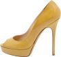 Jimmy Choo Pre-owned Leather heels Yellow Dames - Thumbnail 1