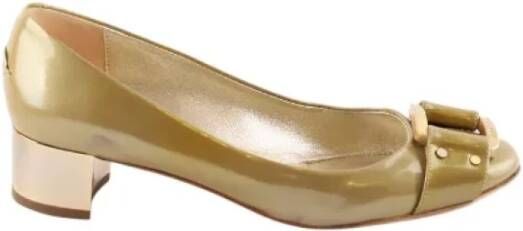 Jimmy Choo Pre-owned Leather heels Yellow Dames