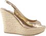 Jimmy Choo Pre-owned Leather heels Yellow Dames - Thumbnail 1