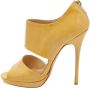 Jimmy Choo Pre-owned Leather sandals Beige Dames - Thumbnail 1