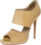 Jimmy Choo Pre-owned Leather sandals Beige Dames - Thumbnail 1