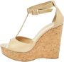 Jimmy Choo Pre-owned Leather sandals Beige Dames - Thumbnail 1