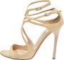 Jimmy Choo Pre-owned Leather sandals Beige Dames - Thumbnail 1