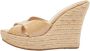 Jimmy Choo Pre-owned Leather sandals Beige Dames - Thumbnail 1