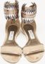 Jimmy Choo Pre-owned Leather sandals Beige Dames - Thumbnail 1