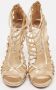 Jimmy Choo Pre-owned Leather sandals Beige Dames - Thumbnail 1