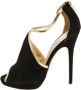 Jimmy Choo Pre-owned Leather sandals Black Dames - Thumbnail 1