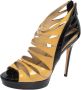 Jimmy Choo Pre-owned Leather sandals Black Dames - Thumbnail 1