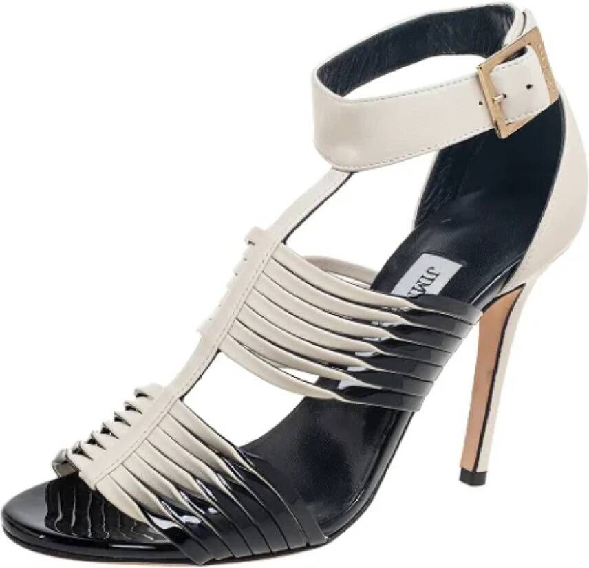 Jimmy Choo Pre-owned Leather sandals Black Dames