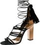 Jimmy Choo Pre-owned Leather sandals Black Dames - Thumbnail 1