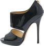 Jimmy Choo Pre-owned Leather sandals Black Dames - Thumbnail 1