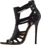 Jimmy Choo Pre-owned Leather sandals Black Dames - Thumbnail 1