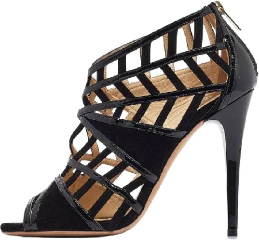 Jimmy Choo Pre-owned Leather sandals Black Dames