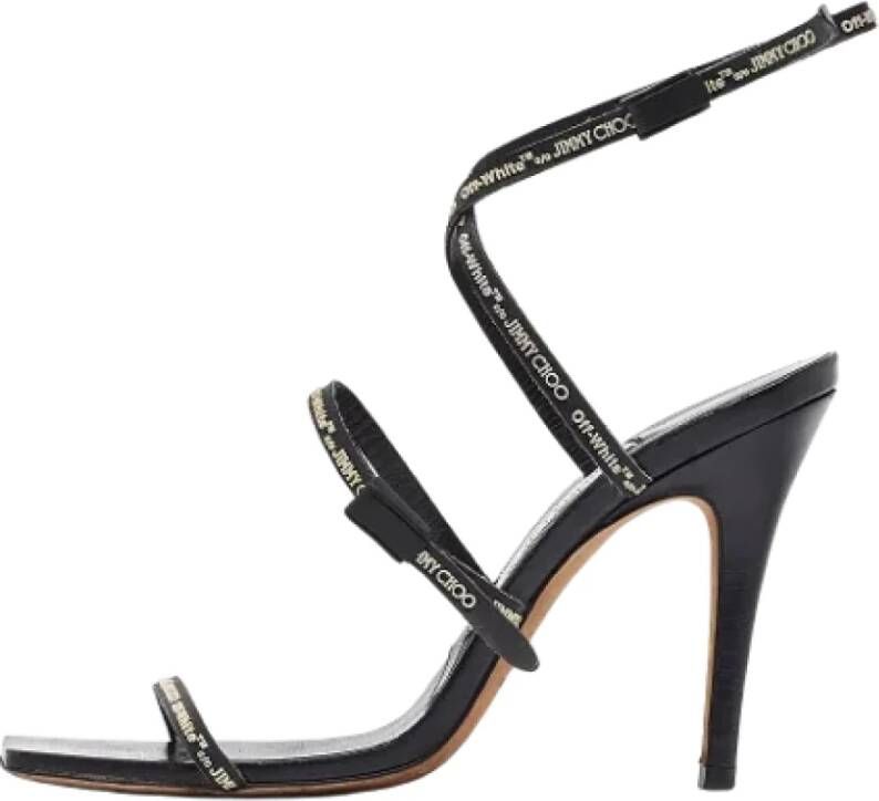 Jimmy Choo Pre-owned Leather sandals Black Dames