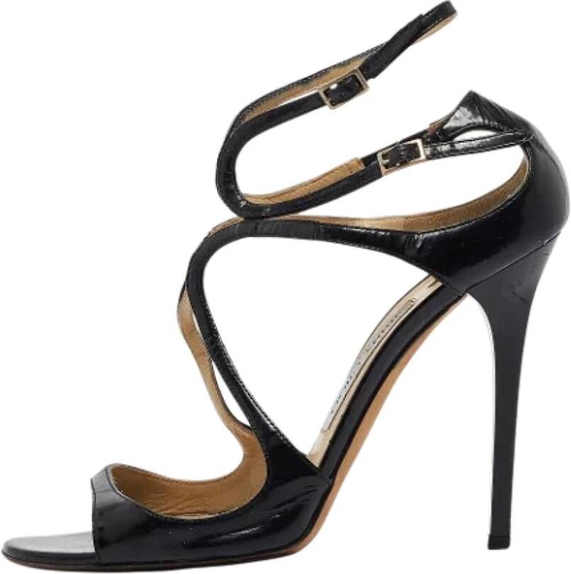 Jimmy Choo Pre-owned Leather sandals Black Dames