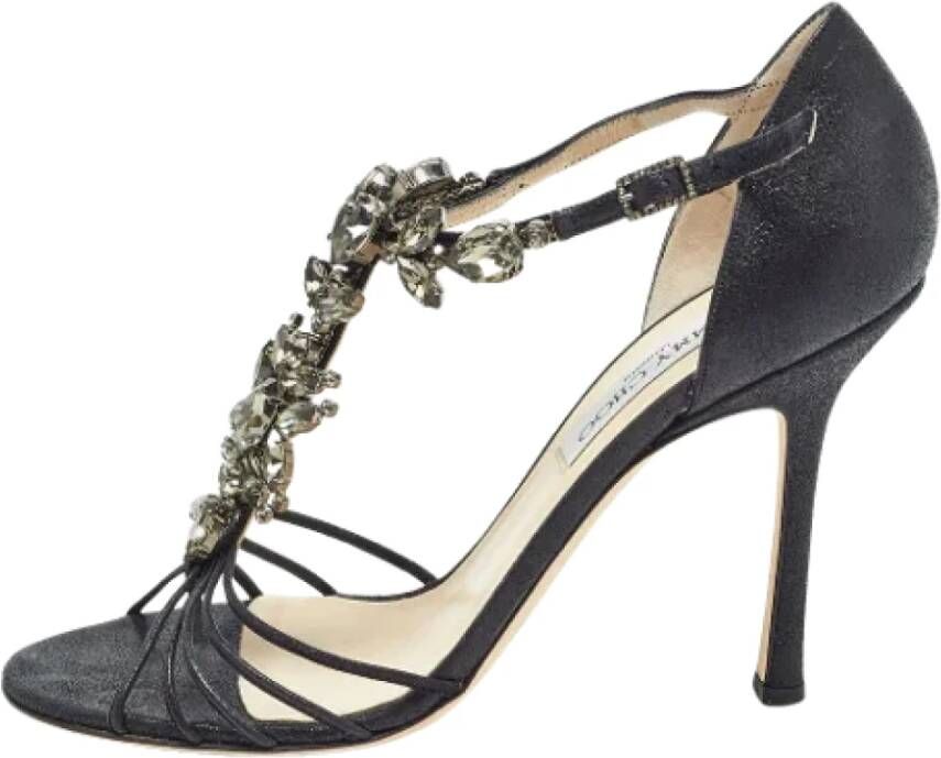 Jimmy Choo Pre-owned Leather sandals Black Dames