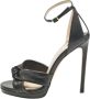 Jimmy Choo Pre-owned Leather sandals Black Dames - Thumbnail 1