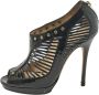 Jimmy Choo Pre-owned Leather sandals Black Dames - Thumbnail 1