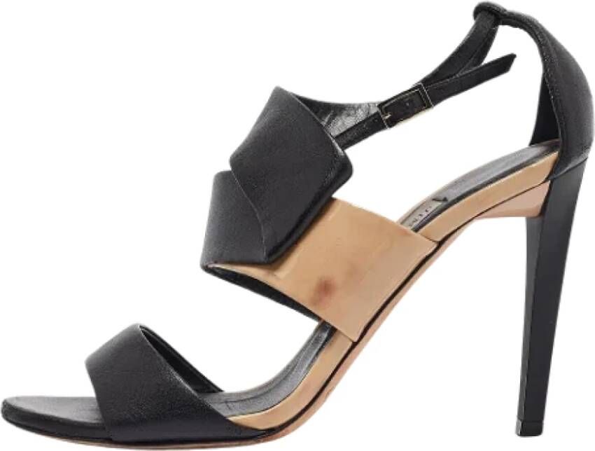 Jimmy Choo Pre-owned Leather sandals Black Dames