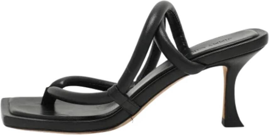 Jimmy Choo Pre-owned Leather sandals Black Dames