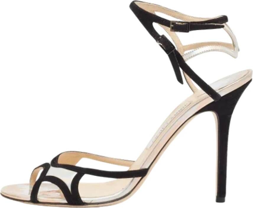 Jimmy Choo Pre-owned Leather sandals Black Dames