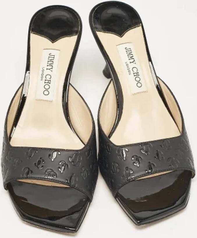 Jimmy Choo Pre-owned Leather sandals Black Dames