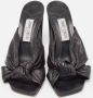 Jimmy Choo Pre-owned Leather sandals Black Dames - Thumbnail 1