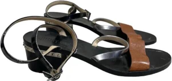 Jimmy Choo Pre-owned Leather sandals Brown Dames